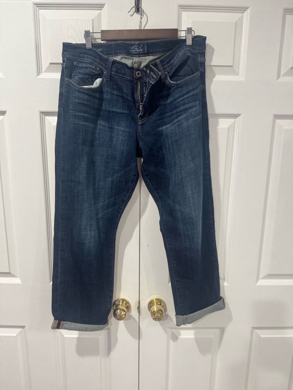 Lucky Brand Dark Wash Boyfriend Jeans